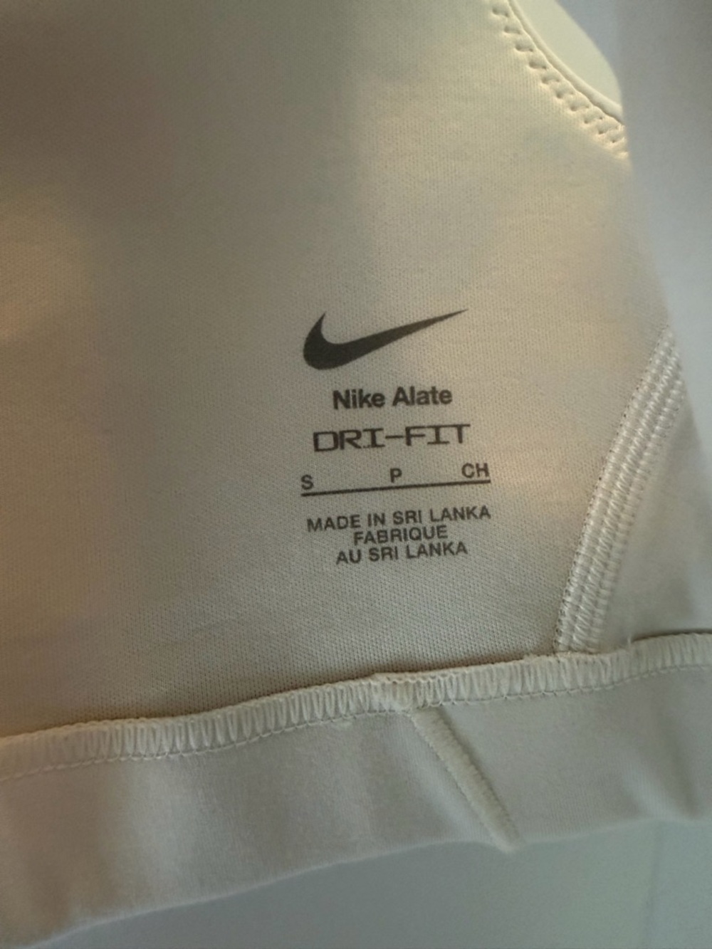 White Nike Alate Sports Bra - Picture 3 of 4